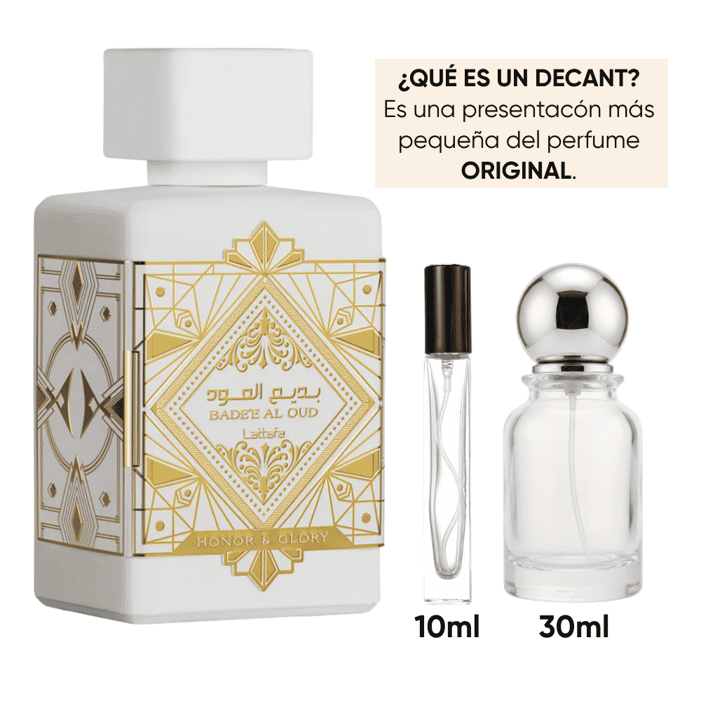 DECANT BADEE AL OUD HONOR Y GLORY LATTAFA