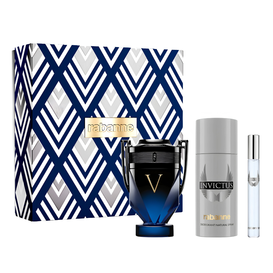 SET INVICTUS VICTORY ELIXIR PARFUM INTENSE 100ML + DESODORANTE +10ML