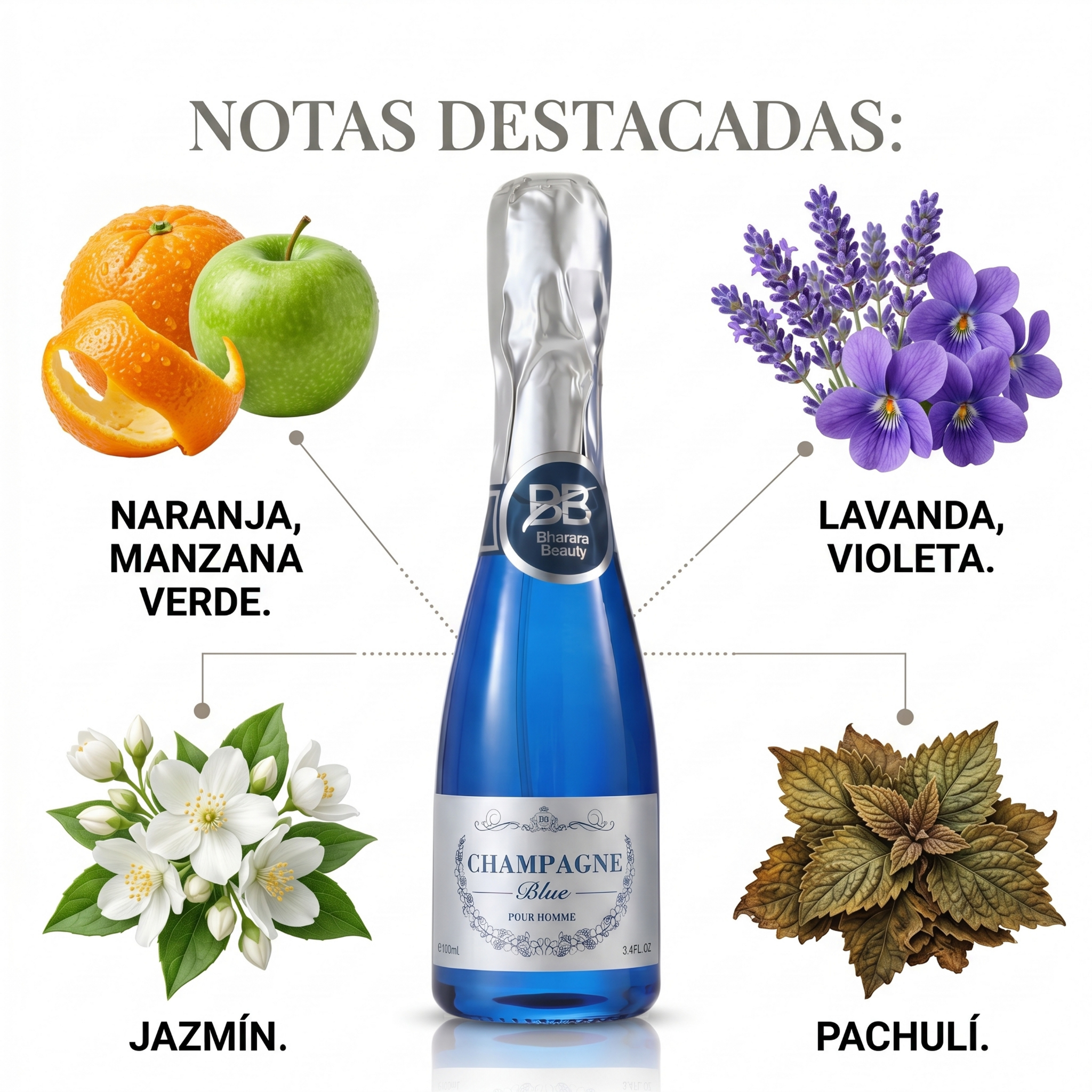 BHARARA CHAMPAGNE BLUE EDP 100ML