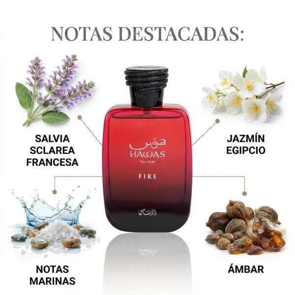HAWAS FIRE EDP RASASI 100ML