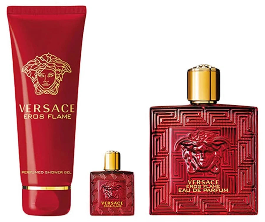VERSACE EROS FLAME SET edp 100ml + gel 150ml + edp 5ml