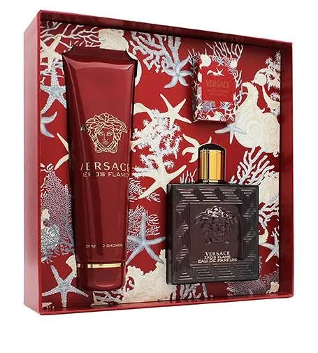 VERSACE EROS FLAME SET edp 100ml + gel 150ml + edp 5ml